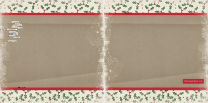 December 25th NPM - 5181 - EZscrapbooks Scrapbook Layouts Christmas