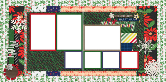 Christmas Magic - Digital Scrapbook Pages - INSTANT DOWNLOAD - EZscrapbooks Scrapbook Layouts Christmas