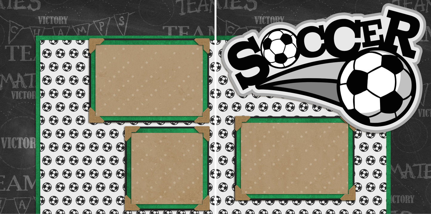 Soccer - 2188 - EZscrapbooks Scrapbook Layouts Sports