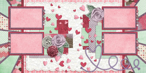 Be Mine - 739 - EZscrapbooks Scrapbook Layouts Love - Valentine