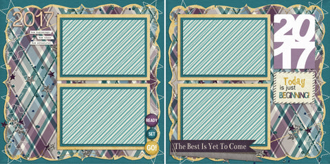 2017 Ready Set Go - 69 - EZscrapbooks Scrapbook Layouts New Year's