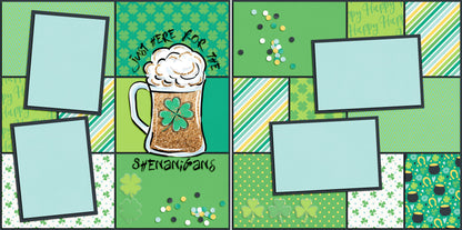 Shenanigans - 5346 - EZscrapbooks Scrapbook Layouts St Patrick's Day