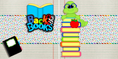 Back to the Books NPM - 3393 - EZscrapbooks Scrapbook Layouts School