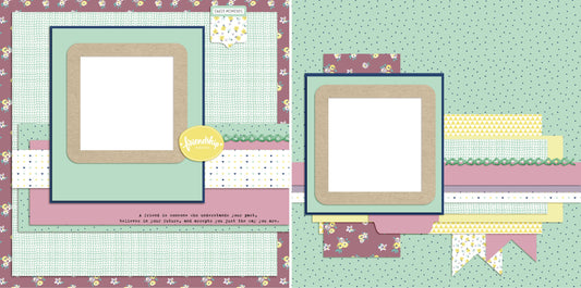 Friendship - Digital Scrapbook Pages - INSTANT DOWNLOAD - EZscrapbooks Scrapbook Layouts Friends, Other