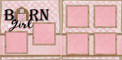 Barn Girl - 5352 - EZscrapbooks Scrapbook Layouts Farm - Garden