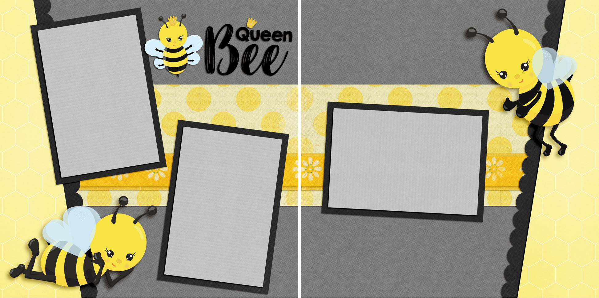 Queen Bee - 4900 - EZscrapbooks Scrapbook Layouts Summer