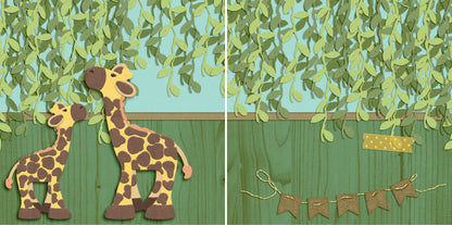 Giraffes NPM - 4473 - EZscrapbooks Scrapbook Layouts Animals, Baby - Toddler, Disney