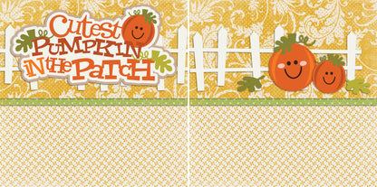 Cutest Pumpkin in the Patch NPM - 2299 - EZscrapbooks Scrapbook Layouts Fall - Autumn