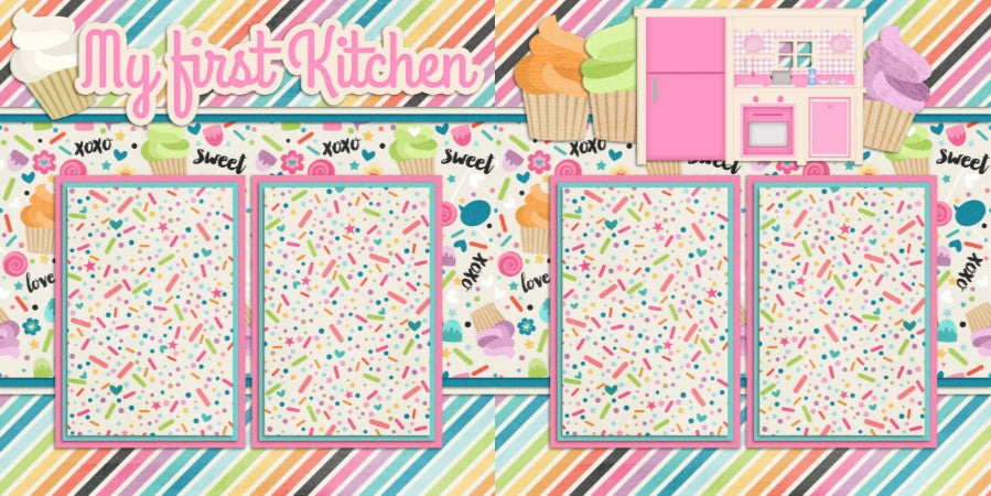 My First Kitchen - 97 - EZscrapbooks Scrapbook Layouts Girls