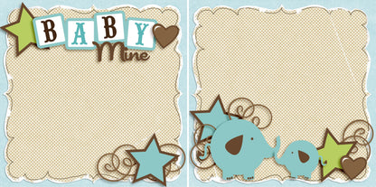 Baby Mine Boy NPM - 4041 - EZscrapbooks Scrapbook Layouts Baby, Baby - Toddler