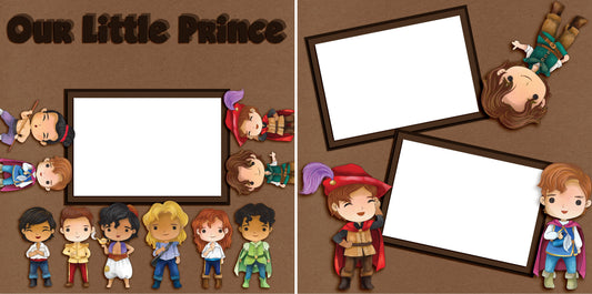 Our Little Prince - Digital Scrapbook Pages - INSTANT DOWNLOAD - EZscrapbooks Scrapbook Layouts Disney