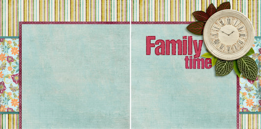 Family Time NPM - 2716 - EZscrapbooks Scrapbook Layouts Family