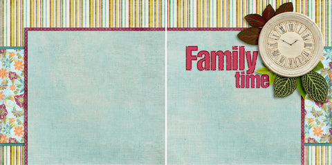 Family Time NPM - 2716 - EZscrapbooks Scrapbook Layouts Family