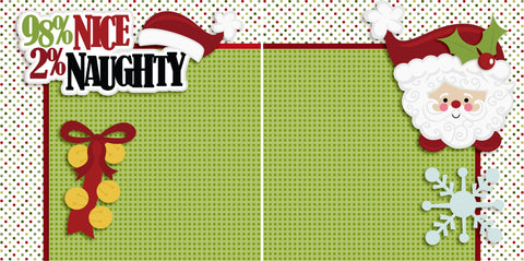 Naughty and Nice NPM - 2537 - EZscrapbooks Scrapbook Layouts Christmas