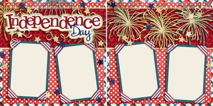 Independence Day - 4156 - EZscrapbooks Scrapbook Layouts July 4th - Patriotic