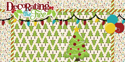 Decorating the Tree NPM - 2301 - EZscrapbooks Scrapbook Layouts Christmas