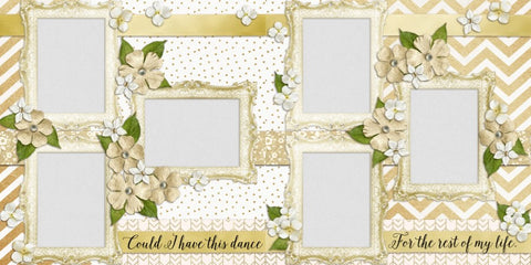 Wedding SEVEN - 663 - EZscrapbooks Scrapbook Layouts Wedding