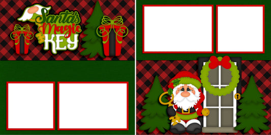 Santa's Magic Key - Digital Scrapbook Pages - INSTANT DOWNLOAD - EZscrapbooks Scrapbook Layouts Christmas