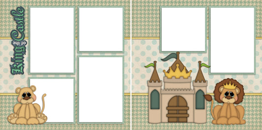 King of the Castle - Digital Scrapbook Pages - INSTANT DOWNLOAD - EZscrapbooks Scrapbook Layouts Baby - Toddler