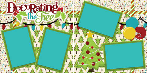 Decorating the Tree - 2168 - EZscrapbooks Scrapbook Layouts Christmas