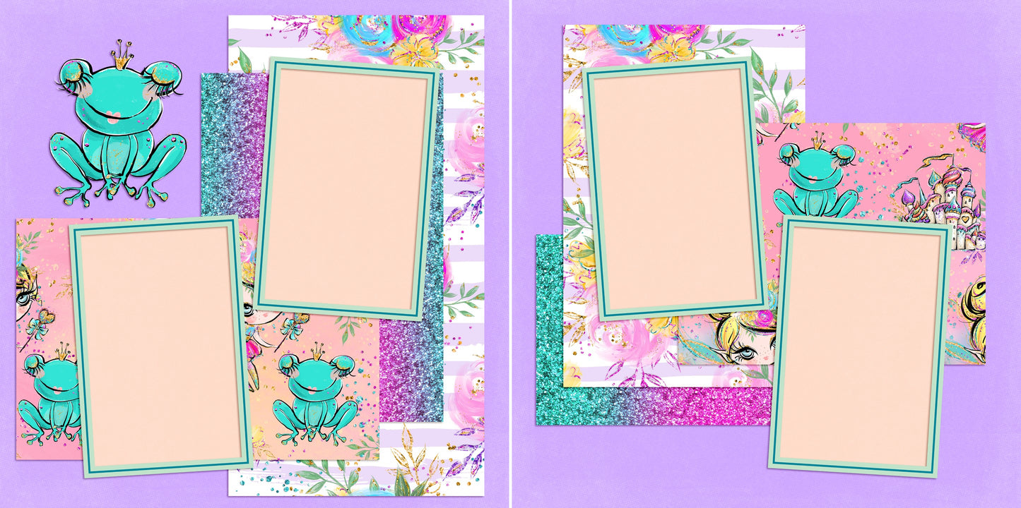 Fairy Tale Froggie - 5022 - EZscrapbooks Scrapbook Layouts Girls