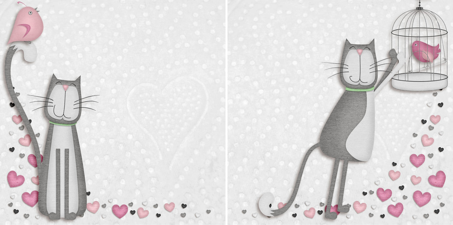 Kitty Love NPM - 3891 - EZscrapbooks Scrapbook Layouts Cats, Pets