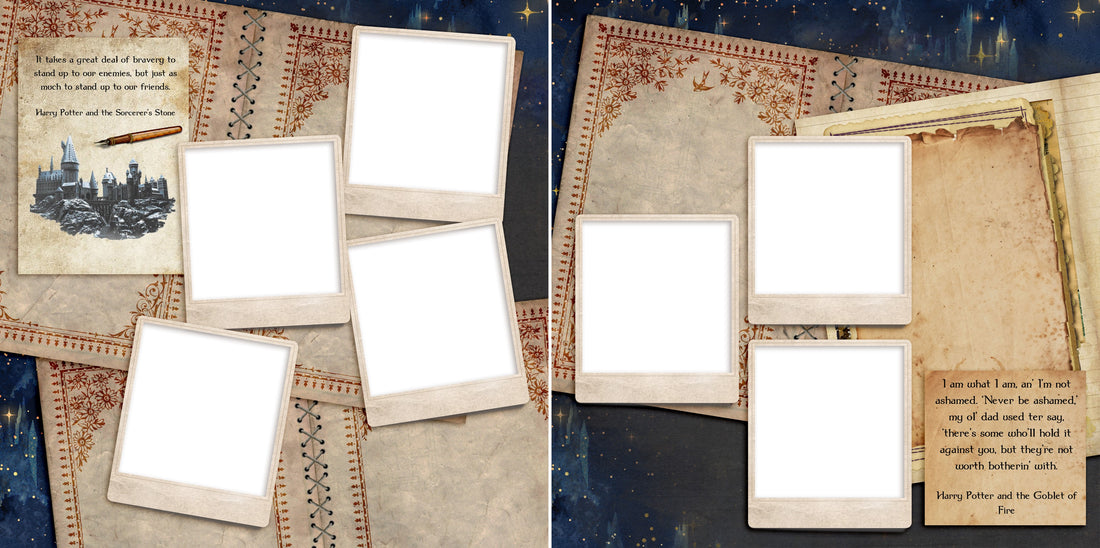 Wizard Notes - Digital Scrapbook Pages - INSTANT DOWNLOAD – EZscrapbooks