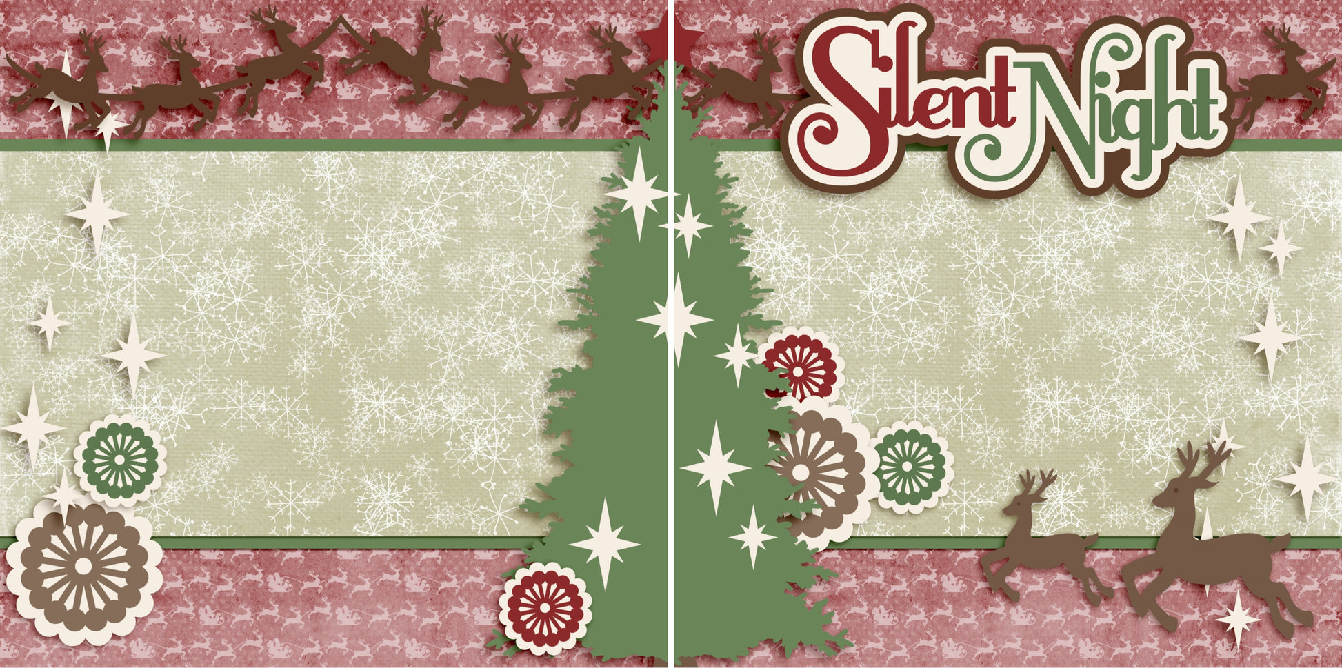 Silent Night NPM - 2539 - EZscrapbooks Scrapbook Layouts Christmas