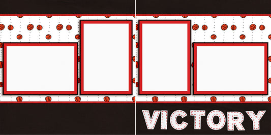 Victory Basketball - Digital Scrapbook Pages - INSTANT DOWNLOAD - EZscrapbooks Scrapbook Layouts basketball, Sports