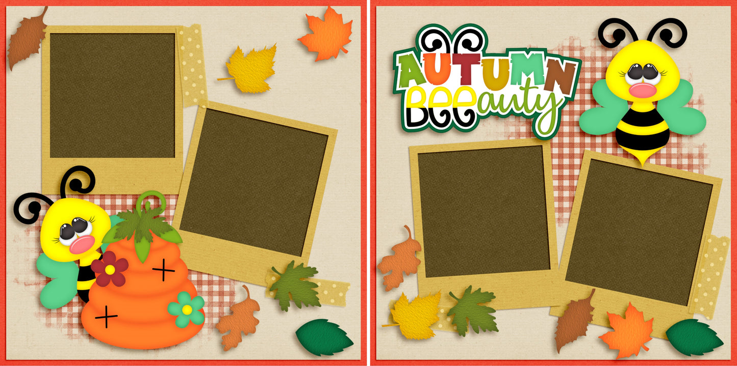 Autumn Beeauty - 4600 - EZscrapbooks Scrapbook Layouts Fall - Autumn