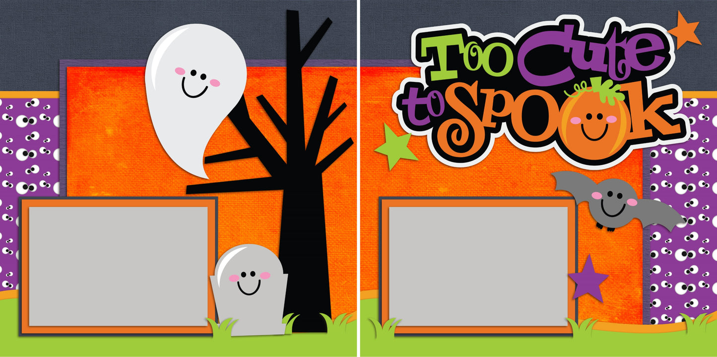 Too Cute to Spook - 2158 - EZscrapbooks Scrapbook Layouts Halloween