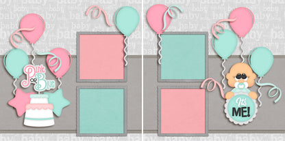 Pink or Blue Boy - 4778 - EZscrapbooks Scrapbook Layouts Baby