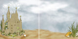 Sandcastles NPM - 2890 - EZscrapbooks Scrapbook Layouts Beach - Tropical