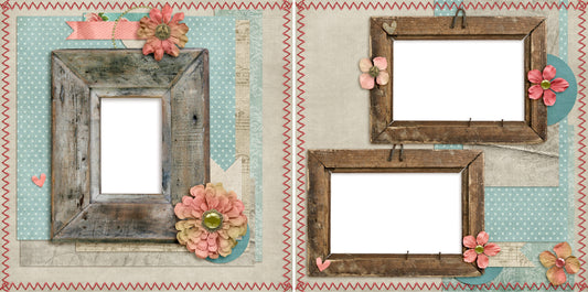 Rustic Beauty - Digital Scrapbook Pages - INSTANT DOWNLOAD - EZscrapbooks Scrapbook Layouts Girls, Other