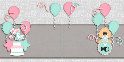 Pink or Blue Boy NPM - 4779 - EZscrapbooks Scrapbook Layouts Baby