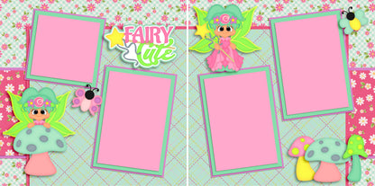 Fairy Cute - 3448 - EZscrapbooks Scrapbook Layouts Girls