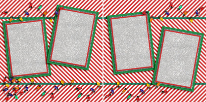 Christmas Lights - 3588 - EZscrapbooks Scrapbook Layouts Christmas