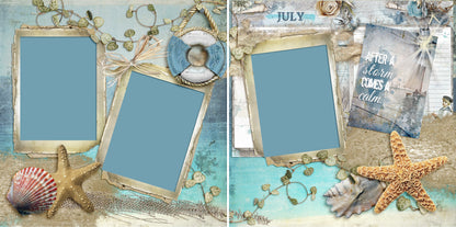 July - 4834 - EZscrapbooks Scrapbook Layouts Months of the Year