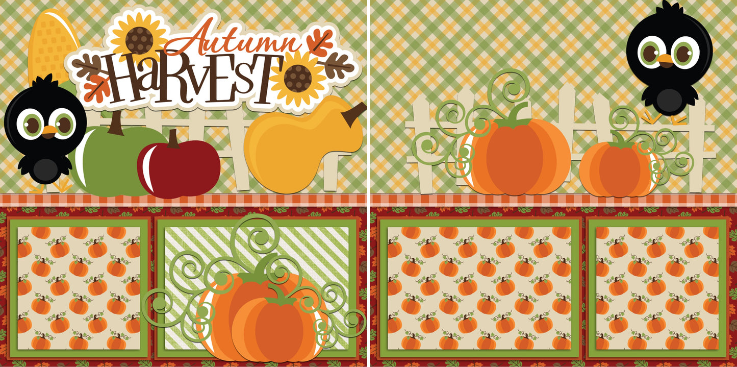 Autumn Harvest - 2174 - EZscrapbooks Scrapbook Layouts Fall - Autumn