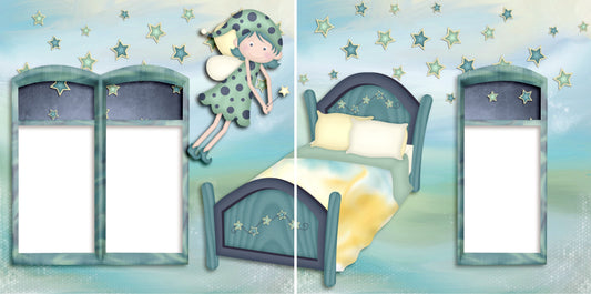 Sweet Dreams - Digital Scrapbook Pages - INSTANT DOWNLOAD - EZscrapbooks Scrapbook Layouts Baby - Toddler