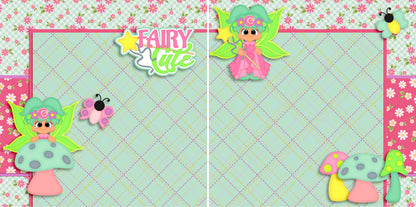 Fairy Cute NPM - 3449 - EZscrapbooks Scrapbook Layouts Girls