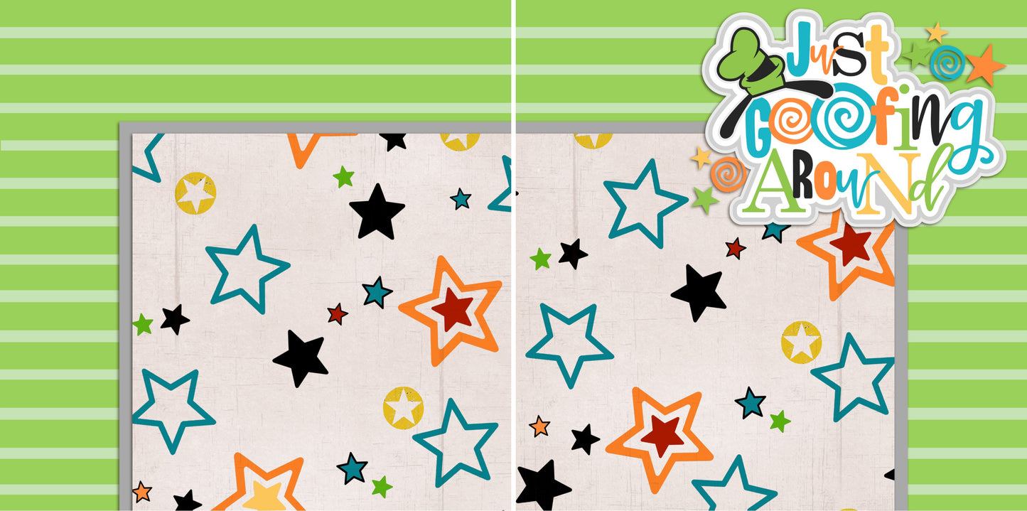 Goofing Around NPM - 2306 - EZscrapbooks Scrapbook Layouts Disney