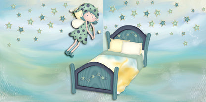Sweet Dreams NPM - 3893 - EZscrapbooks Scrapbook Layouts Baby - Toddler