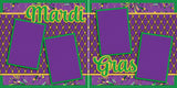 Mardi Gras Lattice - 5314 - EZscrapbooks Scrapbook Layouts New Orleans - Mardi Gras
