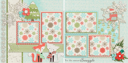 Snuggle Season - 119 - EZscrapbooks Scrapbook Layouts Winter