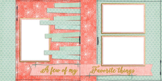 Baby Girl Favorite Things - Digital Scrapbook Pages - INSTANT DOWNLOAD - EZscrapbooks Scrapbook Layouts Baby - Toddler