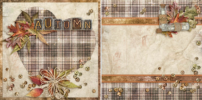 Autumn NPM - 3603 - EZscrapbooks Scrapbook Layouts Fall - Autumn