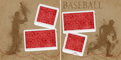 Baseball - 4352 - EZscrapbooks Scrapbook Layouts baseball, Sports
