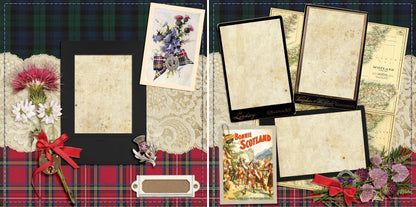 Scotland - 4520 - EZscrapbooks Scrapbook Layouts Heritage, travel