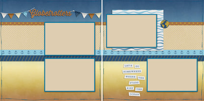 Globetrotters - 4740 - EZscrapbooks Scrapbook Layouts cruise, Vacation